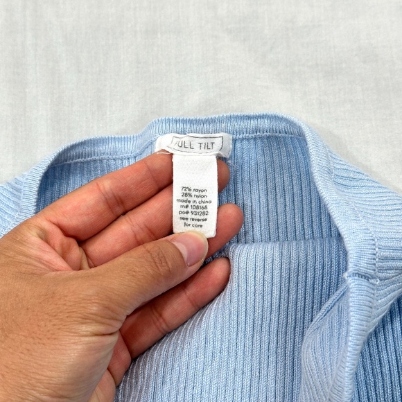 FULL TILT RIBBED SOLID HALTER DRESS - Picture 6 of 8